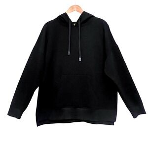 Women's AV Athletic Black Oversized Hoodie Cozy Casual Comfort Pocket Sweatshirt